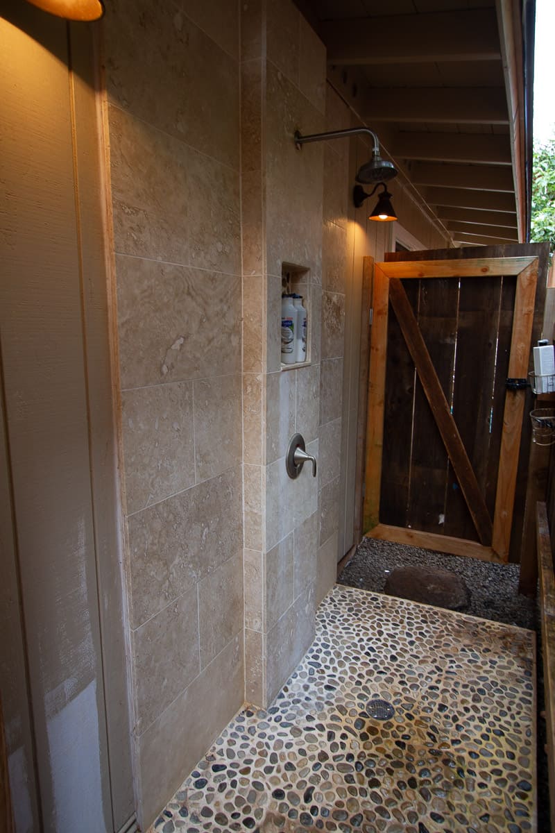 Vacation rental outdoor shower
